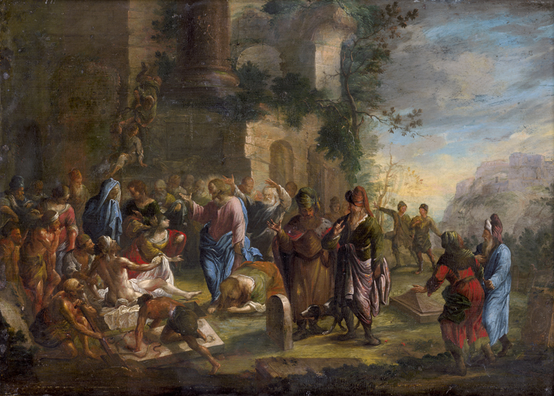 Lot 6033, Auction  128, Süddeutsch, 18. Jh. Die Auferweckung des Lazarus