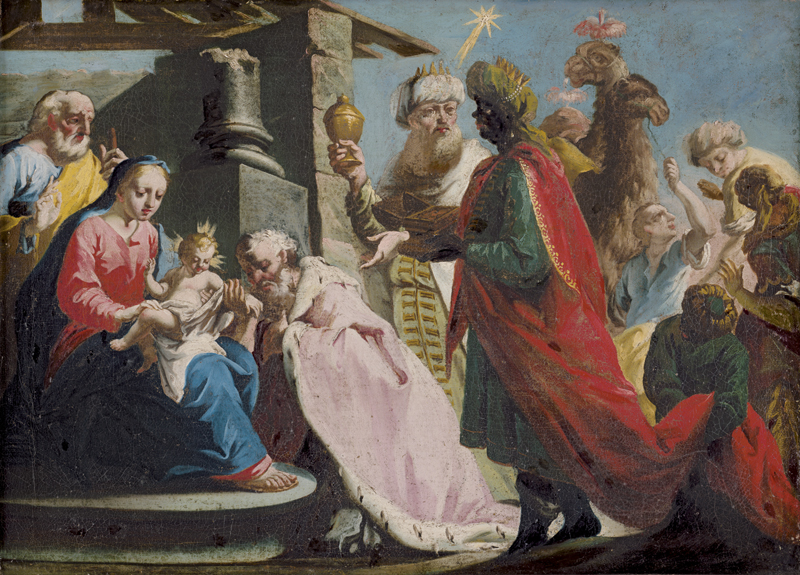 Lot 6037, Auction  128, Venezianisch, 18. Jh. Die Anbetung der Könige