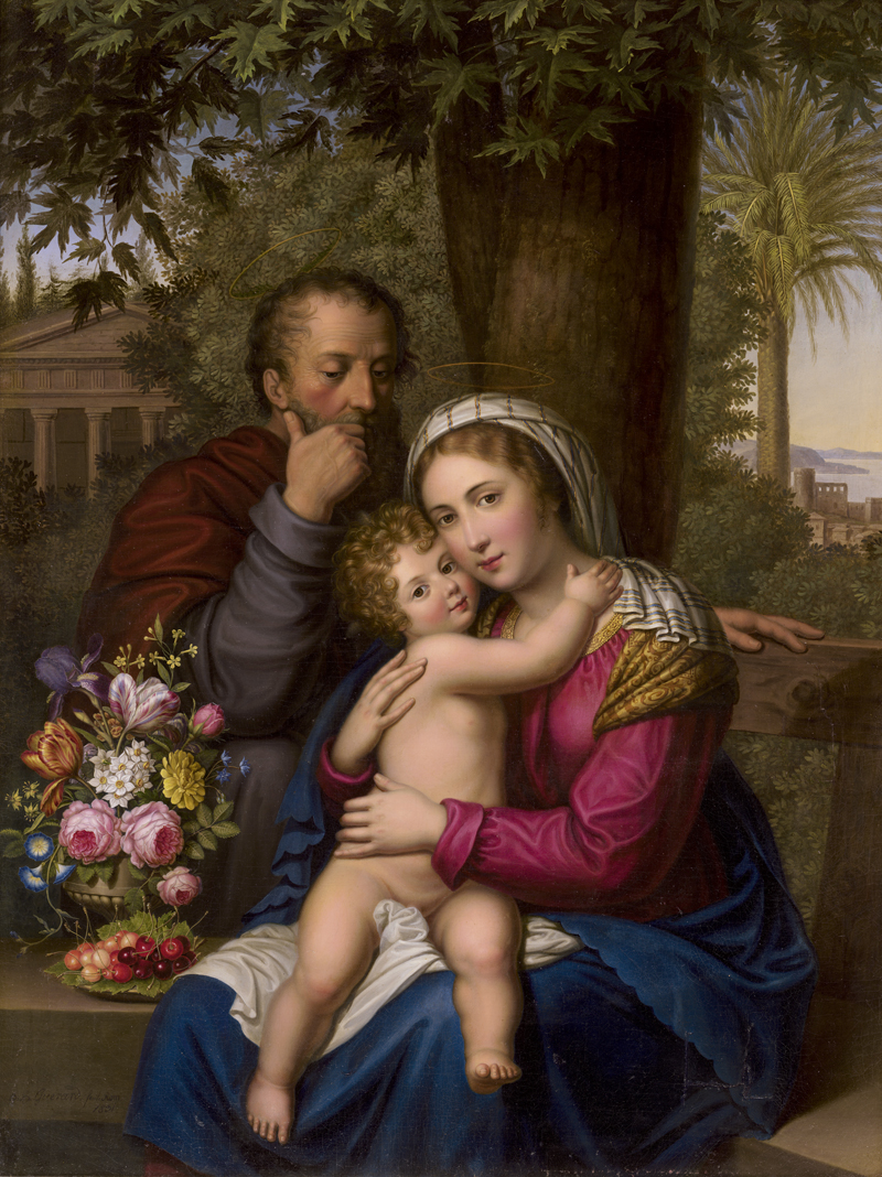 Lot 6061, Auction 128, Guérard, Emile Bernhard de, Die Hl. Familie in einer Landschaft