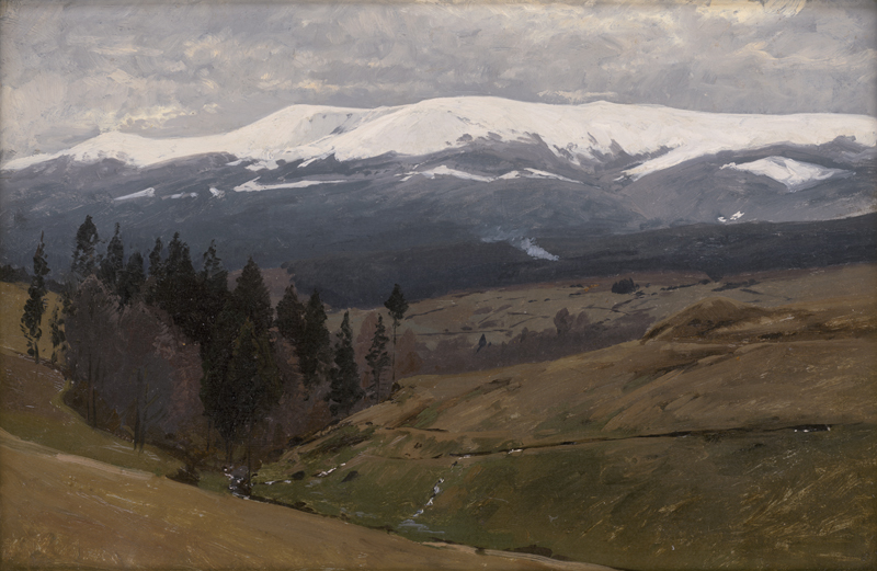 Lot 6116, Auction 128, Schuster, Rudolf Heinrich, Blick von Schreiberhau auf das verschneite Riesengebirge