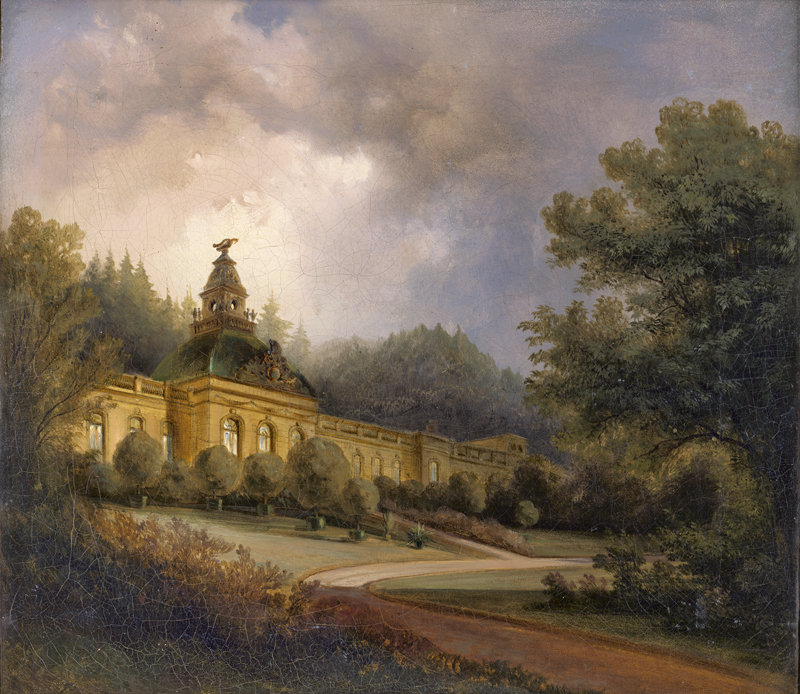 Lot 6167, Auction 128, Graeb, Carl, Potsdam: Blick auf die Neuen Kammern im Park von Sanssouci