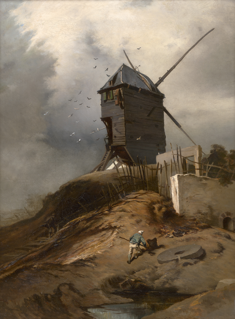 Lot 6184, Auction 128, Hoguet, Charles, Die letzte Windmühle auf dem Montmartre