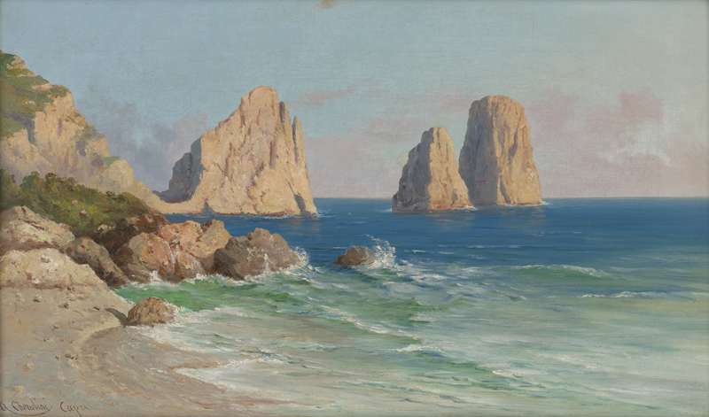 Lot 6201, Auction 128, Cherubini, Andrea, Capri: Blick auf die Faraglioni