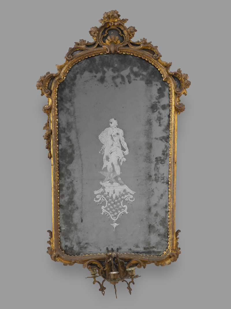 Lot 6272, Auction 128, Venezianisch, 18./19. Jh. Paar gravierte venezianische Girandole-Spiegel