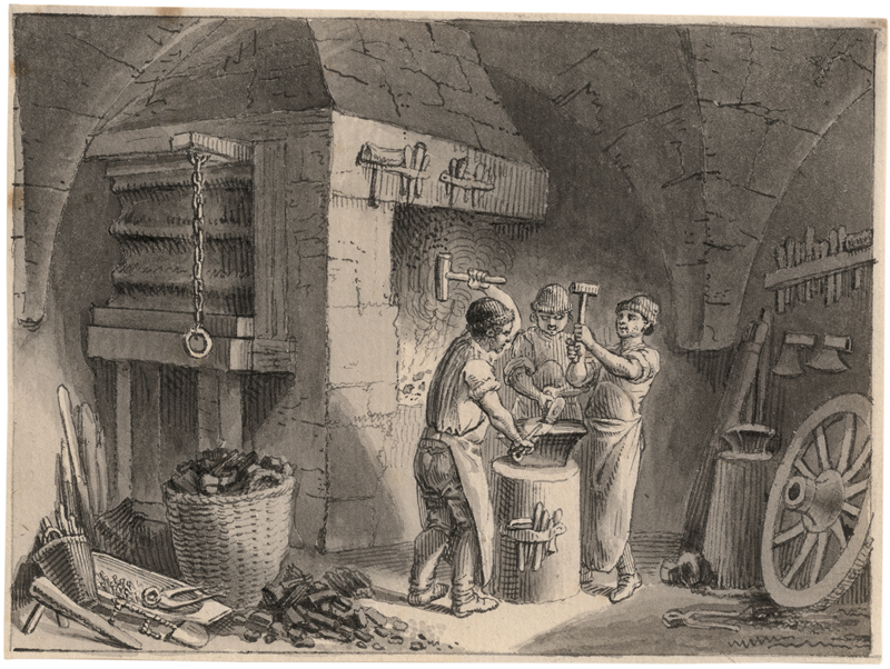 Lot 6512, Auction 128, Chodowiecki, Daniel Nikolaus, In der Schmiede