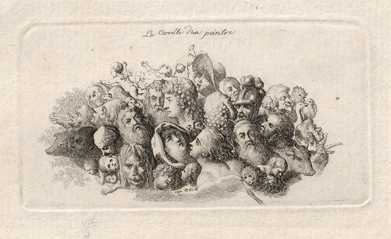 Lot 6514, Auction 128, Chodowiecki, Daniel Nikolaus, Le Cervelle d'un peintre - Das Gehirn eines Künstlers