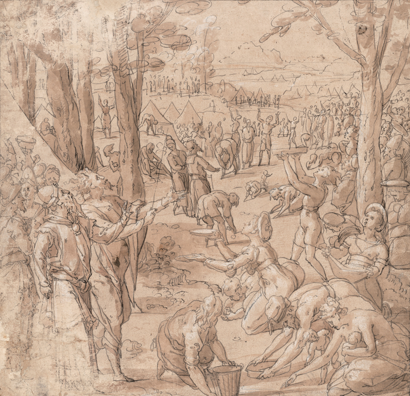 Lot 6554, Auction  128, Schule von Fontainebleau, 16. Jh. Die Mannalese