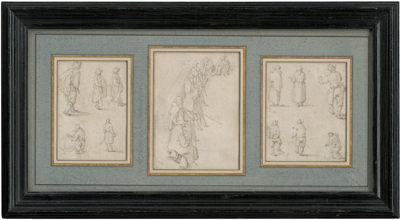 Lot 6568, Auction  128, Saftleven, Herman, Drei Blatt mit Figurenstudien