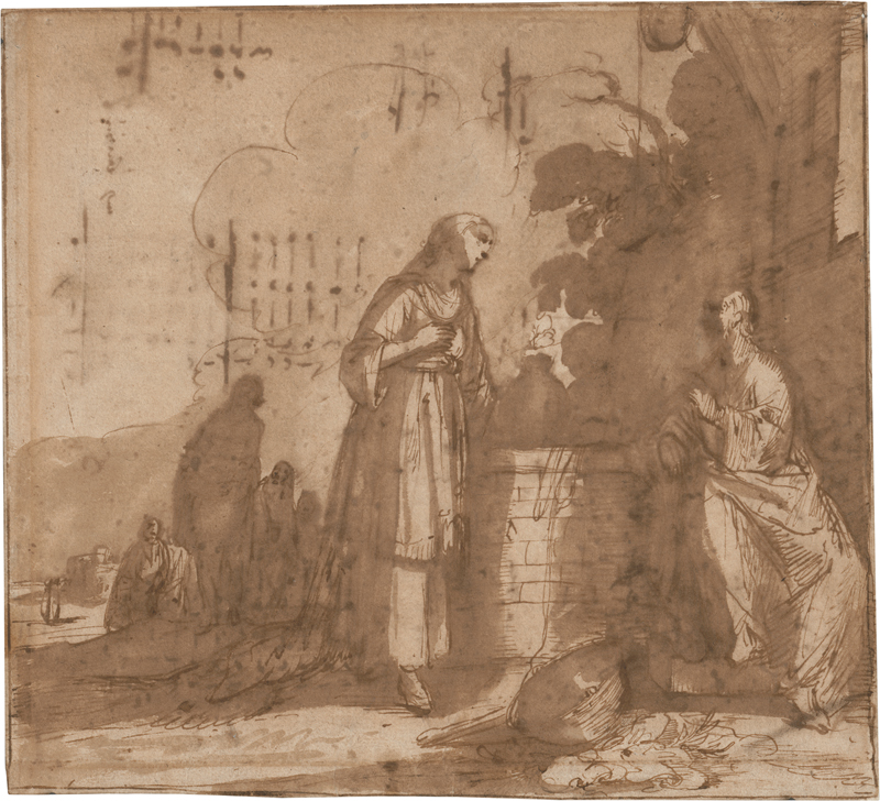 Lot 6570, Auction  128, Rembrandt Harmensz. van Rijn - Umkreis, Christus und die Samariterin am Brunnen