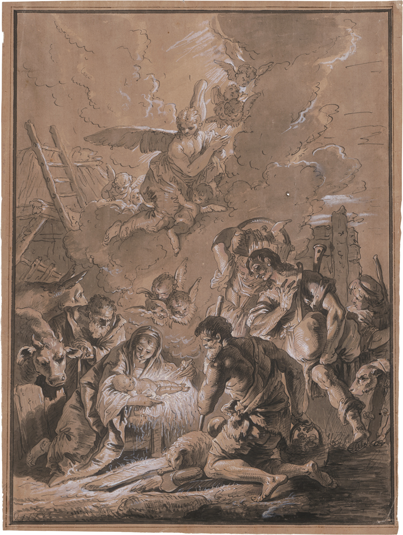 Lot 6600, Auction 128, Oberitalienisch, um 1730/40. Die Anbetung der Hirten