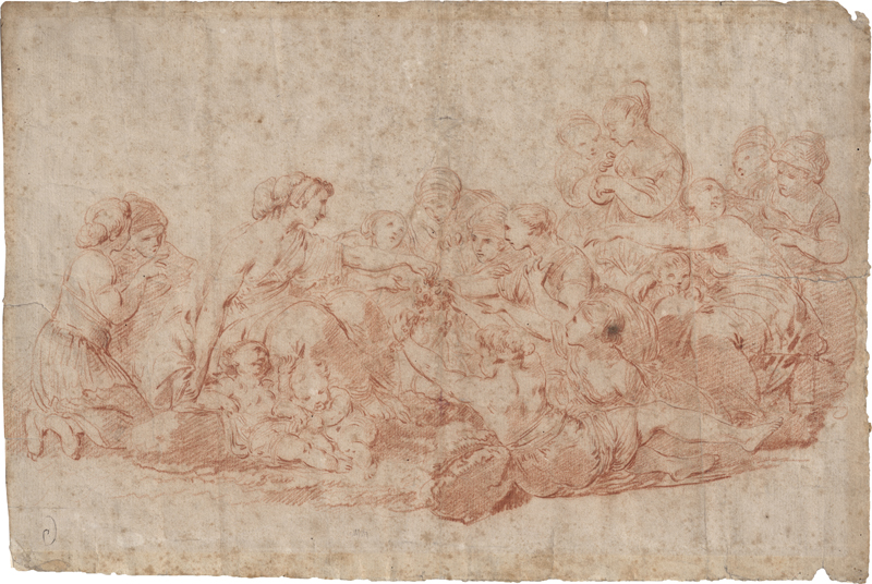 Lot 6622, Auction  128, Lemoine, François, Studie zu einer vielfigurigen Gruppe von Frauen und Kindern