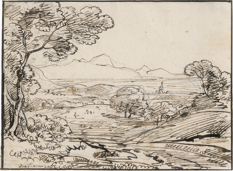Lot 6691, Auction 128, Dillis, Johann Georg von, Voralpenlandschaft bei Dietramszell