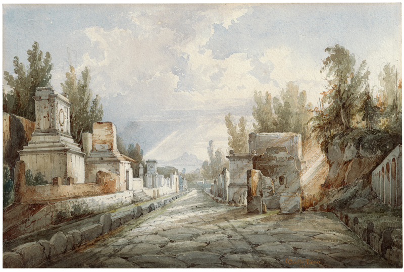 Lot 6730, Auction 128, Carelli, Consalvo, Die Via delle Tombe in Pompeji