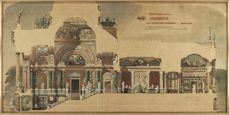 Lot 6772, Auction 128, Fürstenau, Eduard August Wilhelm, Entwurf zu einem Museum der Bildenden Künste