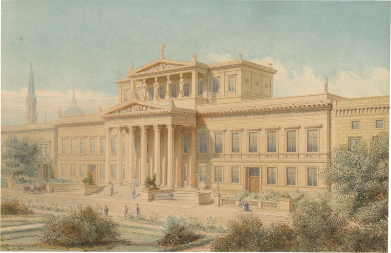 Lot 6774, Auction 128, Schmidt, Carl, Entwurf zu einem Kunstausstellungs-Gebäude im neoklassizistischen Stil