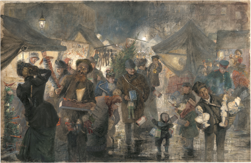 Lot 6783, Auction  128, Schöbel, Georg, Auf dem Berliner Weihnachtsmarkt