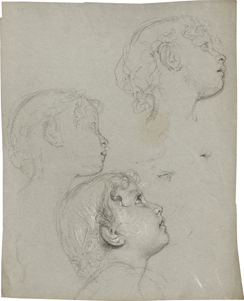 Lot 6793, Auction 128, Rothaug, Alexander, Studienblatt mit Kinderköpfen
