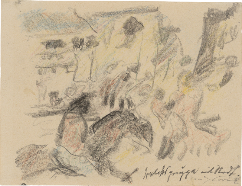 Lot 7014, Auction 128, Corinth, Lovis, Volksgruppe mit Stadt