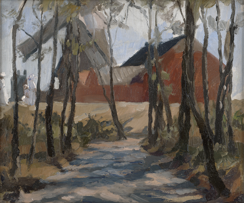 Lot 7017, Auction 128, Stekker, Martin, Sonntagsspaziergänger mit roter Mühle