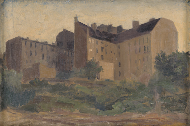 Lot 7018, Auction 128, Stekker, Martin, Hinterhöfe ("Mietskasernen in Schmargendorf")