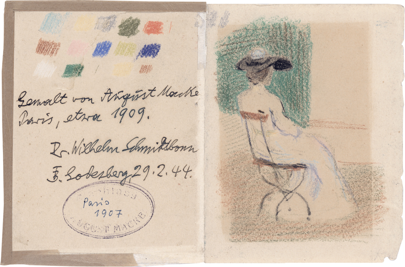 Lot 7021, Auction 128, Macke, August, Sitzende Dame im Park