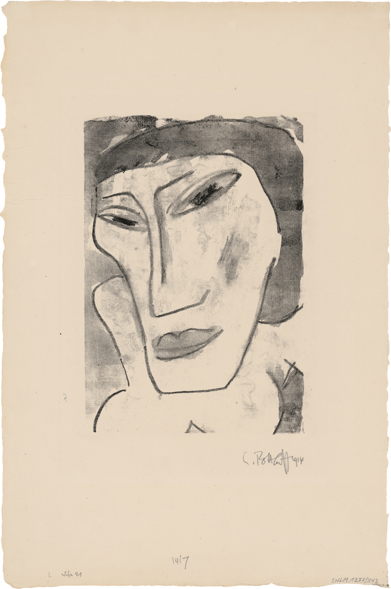Lot 7042, Auction  128, Schmidt-Rottluff, Karl, Weiblicher Kopf