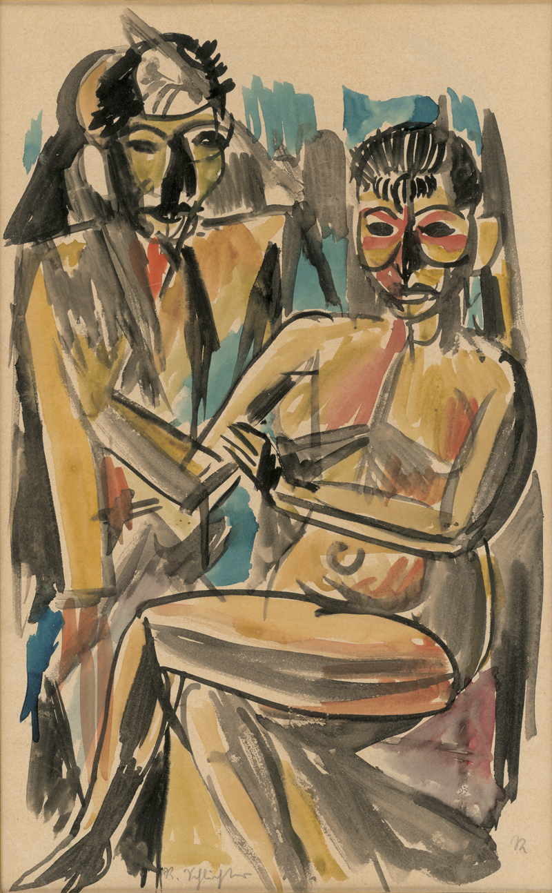 Lot 7085, Auction 128, Schlichter, Rudolf, Zwei Figuren