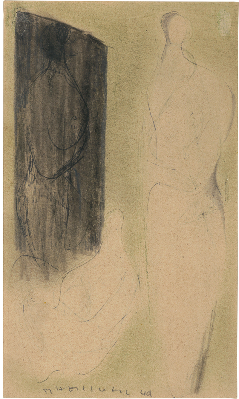 Lot 7182, Auction  128, Heiliger, Bernhard, Ohne Titel (Figur vor dunklem Spiegel)