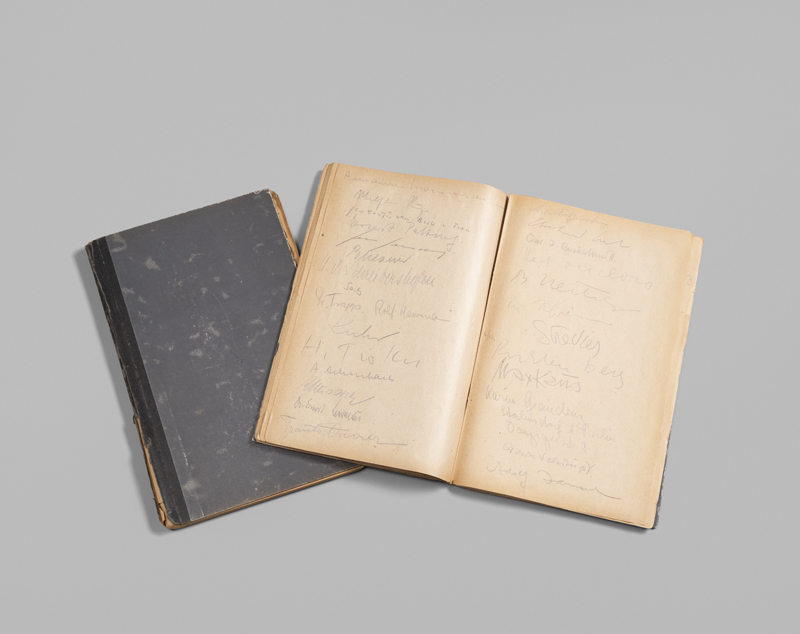 Lot 7184, Auction  128, Gästebuch - Gästebuch, Zwei Gästebücher Galerie Bremer 1947-1949