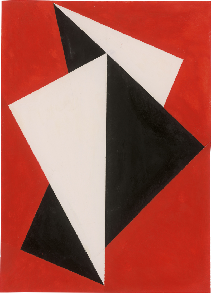 Lot 7255, Auction 128, Glöckner, Hermann, Durchdringung in Schwarz und Weiß vor Rot