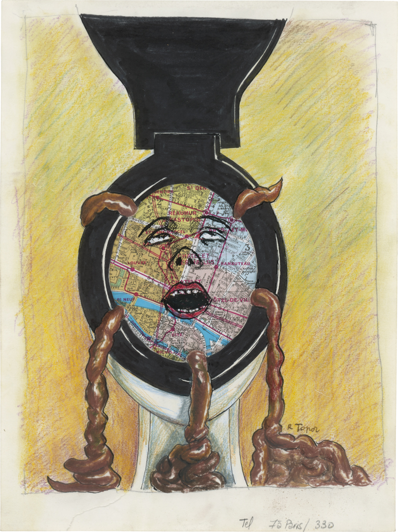 Lot 7264, Auction 128, Topor, Roland, Paris sur merde