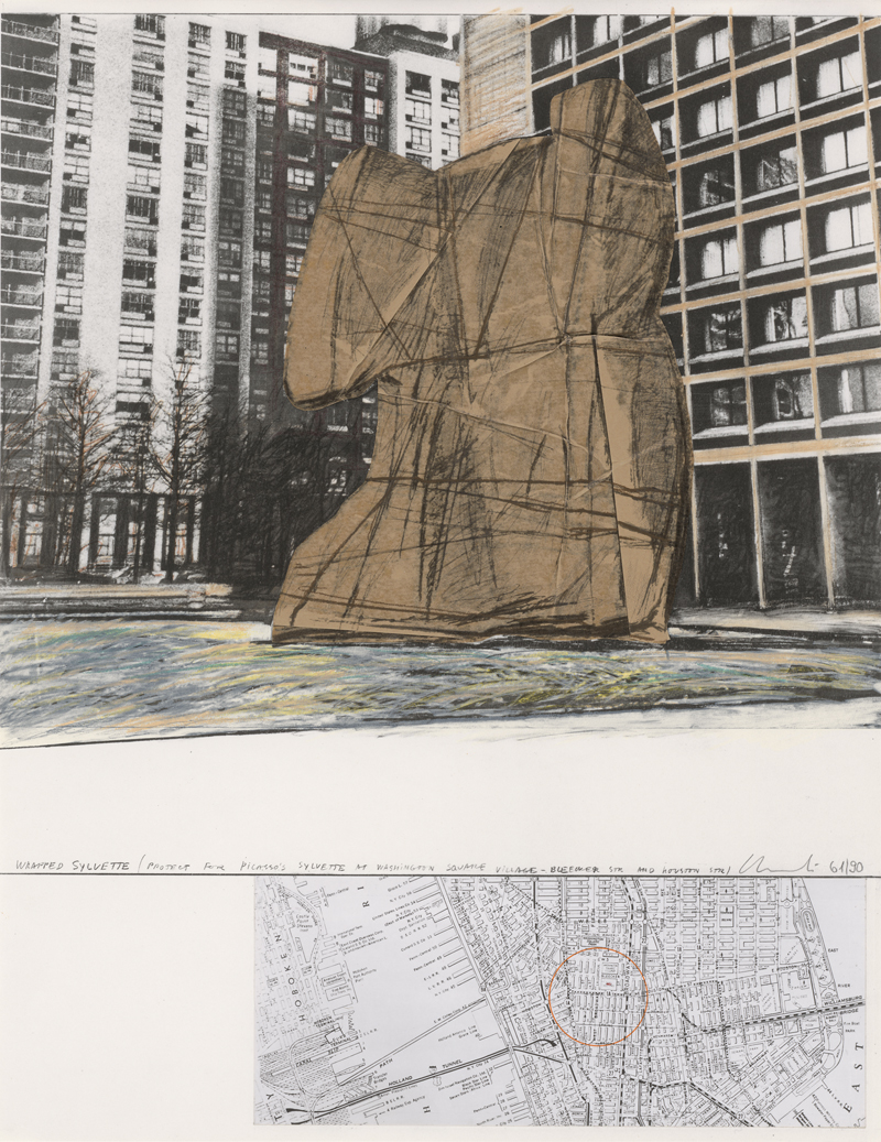 Lot 7268, Auction 128, Christo, Wrapped Sylvette, Projekt für das Washington Square Village, New York
