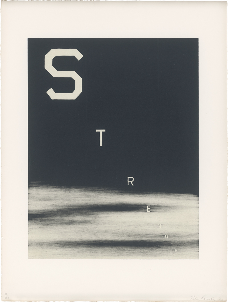 Lot 7297, Auction 128, Ruscha, Edward, STRENGTH