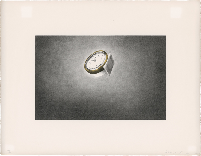 Lot 7301, Auction 128, Ruscha, Edward, Clock, from: Domestic Tranquility
