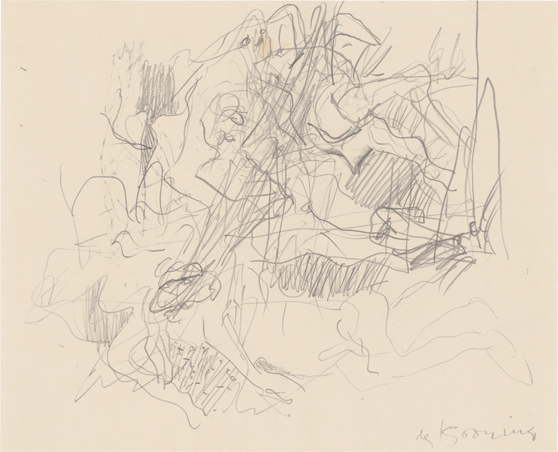 Lot 7303, Auction 128, Kooning, Willem de, Ohne Titel (Erotische Zeichnung)