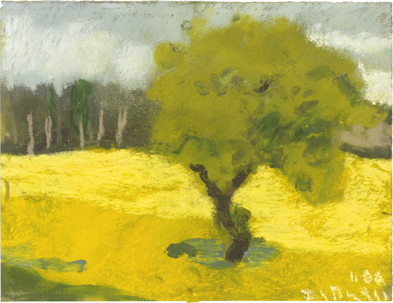 Lot 7326, Auction 128, Fußmann, Klaus, Rapsfeld mit Baum