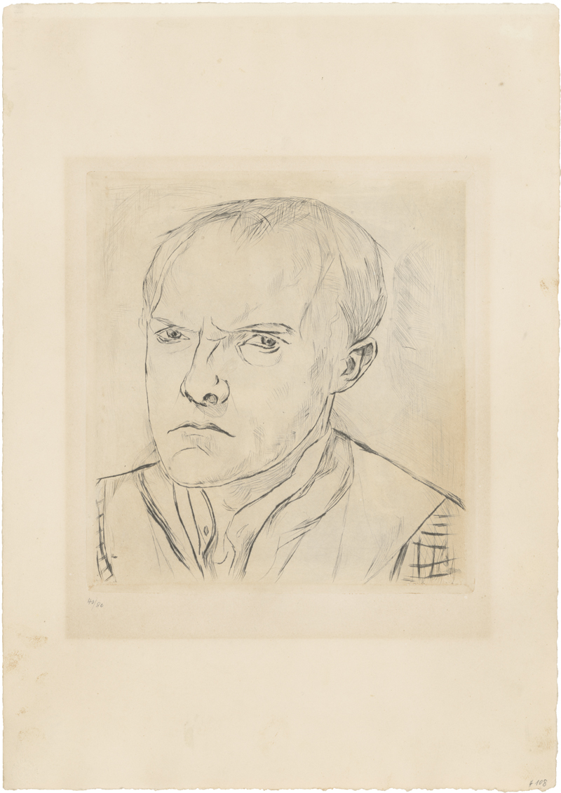 Lot 8008, Auction  128, Beckmann, Max, Selbstbildnis 1918