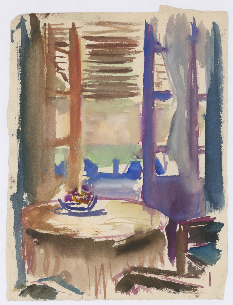 Lot 8039, Auction 128, Hauptmann, Ivo, Interieur mit rundem Tisch