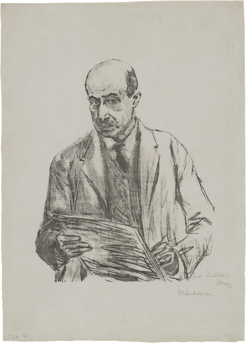 Lot 8064, Auction 128, Liebermann, Max, Selbstporträt, zeichnend