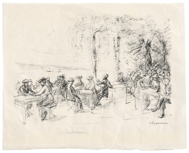 Lot 8067, Auction 128, Liebermann, Max, Kaffeegarten an der Havel