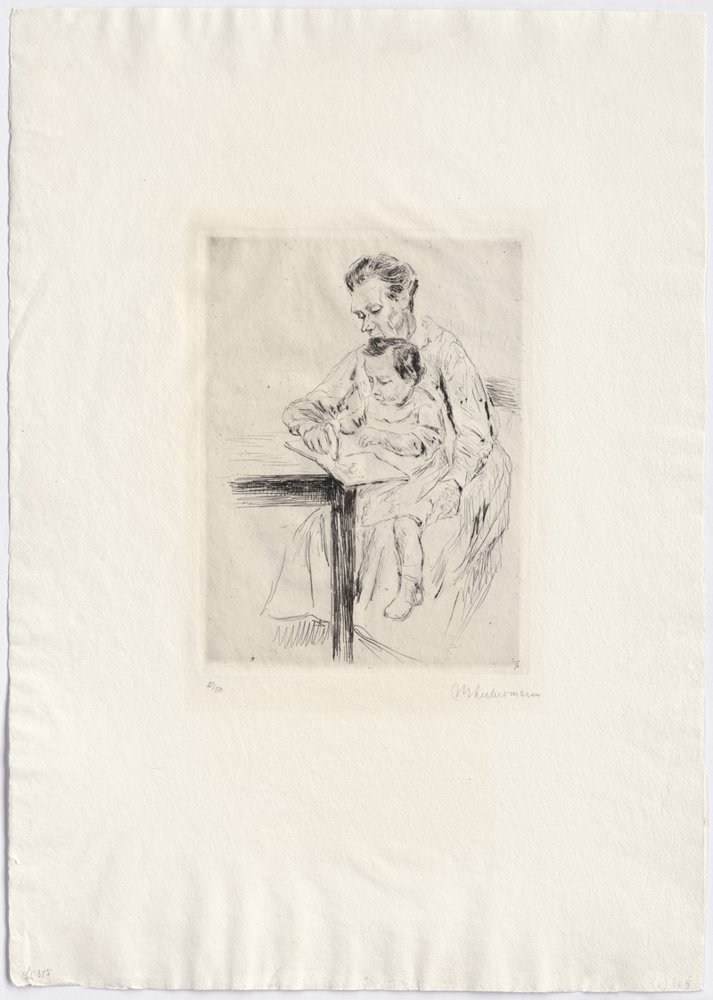 Lot 8069, Auction 128, Liebermann, Max, Kind mit Wärterin