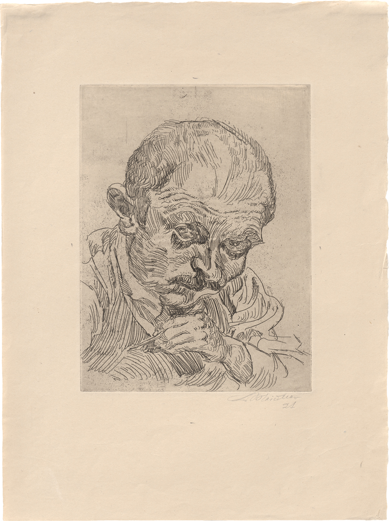 Lot 8085, Auction 128, Meidner, Ludwig, Selbstbildnis I (Ludwig Meidner X)