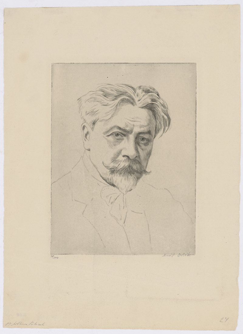 Lot 8098, Auction  128, Orlik, Emil, Portrait Arthur Nikisch