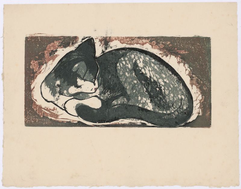 Lot 8108, Auction 128, Rágóczy, Joachim, Ruhende Katze (braun)