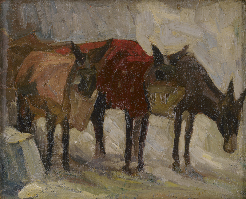 Lot 8122, Auction 128, Stekker, Martin, Drei Maultiere