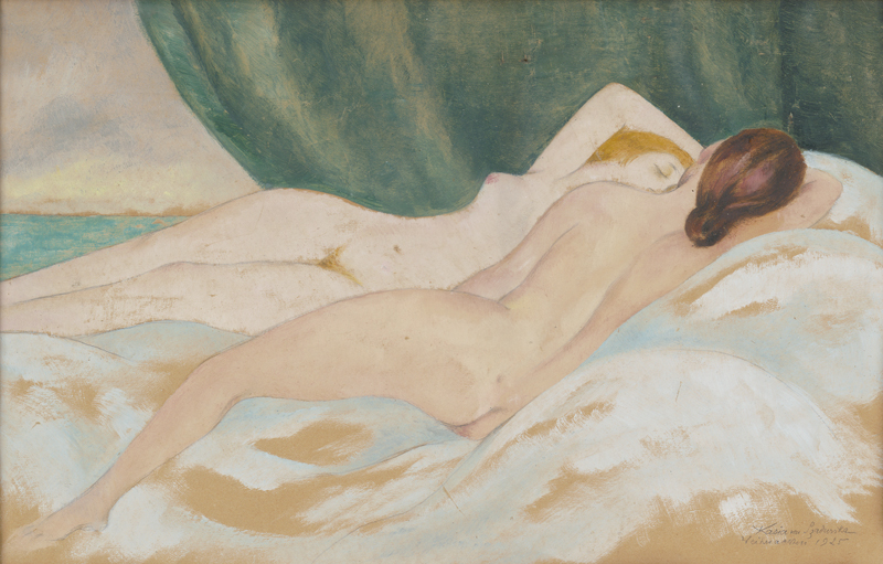 Lot 8125, Auction 128, Szadurska, Kasia von, Zwei ruhende Frauenakte