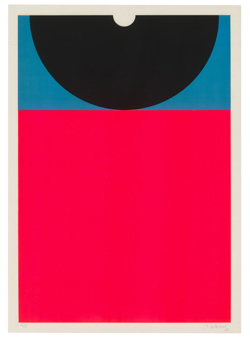 Lot 8190, Auction 128, Delahaut, Jo, Rose, bleu, noir