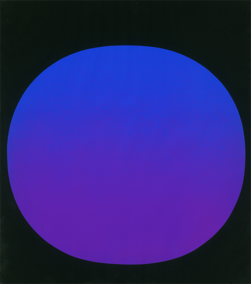 Lot 8206, Auction  128, Geiger, Rupprecht, Kreis blauviolett auf schwarz