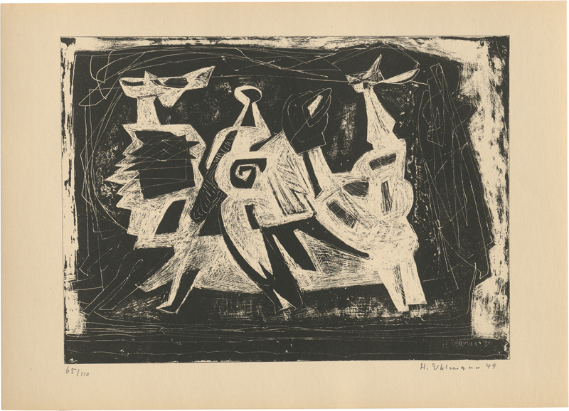 Lot 8217, Auction 128, Graphik & Handzeichnungen, Ca. 14 Blatt Nachkriegskunst