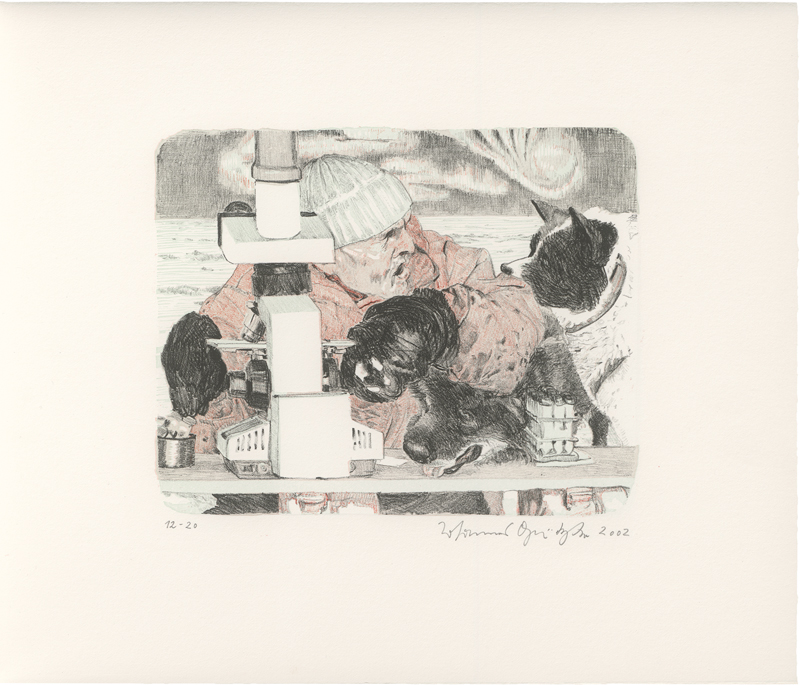 Lot 8225, Auction  128, Grützke, Johannes, Hauke Trinks forscht im Eis nach dem Leben